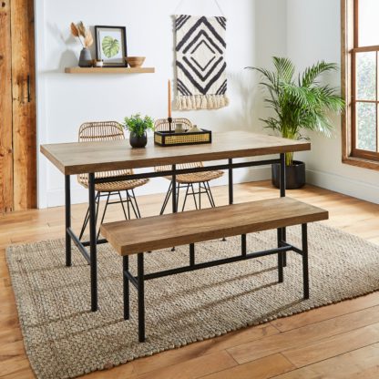 17d99bfad3c18197576e37bc4c643653689680aa01b5ba048b9fc4e29843decc.jpg An Image of Bryant Dining Table Mango Wood Wood (Brown)