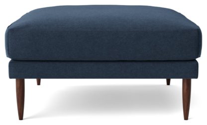 2c716804464759bd63608986aa3798b6967bbf7eef0534fe2429b0c4518167a0.jpg An Image of Swoon Kalmar Velvet Ottoman Footstool - Kingfisher Blue