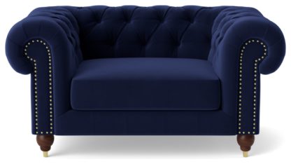 3d1bf27c98d9342848f670523a1148f1ef34464167badeaf14936be6a84f5a09.jpg An Image of Swoon Winston Velvet Cuddle Chair - Silver Grey