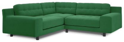 4c53dbab3b1a2f5919b031bc2c7696f186a48ac62cbf41ef75211895dd5c2c6c.jpg An Image of Habitat Hendricks Right Corner Velvet Sofa - Green
