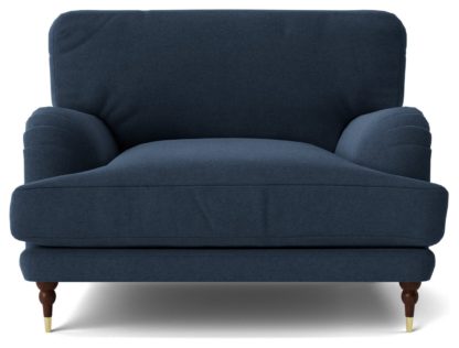 59cba2fee3d9638eef6d9351af0333feba29b926c5644e703f90343f2788f87e.jpg An Image of Swoon Charlbury Velvet Cuddle Chair - Granite Grey