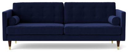 630771c412207f7371eaeca8a4b073c610140eb6353c3b95bc3f462b8afe4b86.jpg An Image of Swoon Porto Velvet 3 Seater Sofa - Taupe