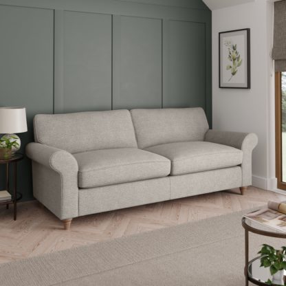 6d5ea0165a50fecc6a1ba1a1489f8bc2c1cb2ffd07d762eaafd17e647e18ad0f.jpg An Image of Rosa Soft Chenille 4 Seater Sofa Soft Chenille Sandstone