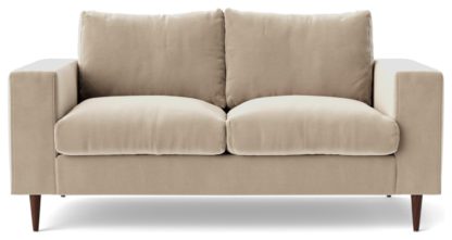 76954cb41f943c9b4e23c4b23348b7f4dc4a75b2b2ce705f8dd7410184966f6f.jpg An Image of Swoon Evesham Velvet 2 Seater Sofa - Granite Grey