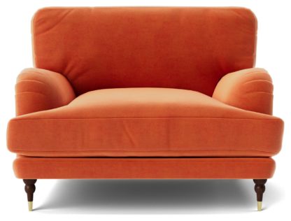 7d8024c770e1052b4e9edc34af83b8a91e4404b87a18c276719bc4c80083c62c.jpg An Image of Swoon Charlbury Velvet Cuddle Chair - Granite Grey