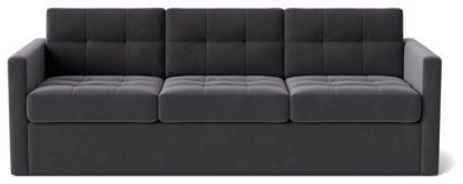 886f883123aab5c3da478324c8733e6f97aca1df6a095115ea4758b96bf88ffa.jpg An Image of Swoon Berlin Velvet 3 Seater Sofa Bed - Burnt Orange