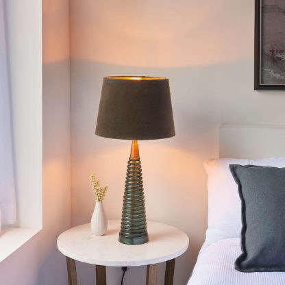 8bf44cbb528e128e097fdede2f81a94de85b1dbe0c8064357ed1388388eb618f.jpg An Image of Fearn Table Lamp - Teal
