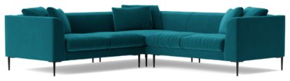8cfa36698201dafba930831644f2d77cb08855ae877fdc344a153e2f50d1a1a1.jpg An Image of Swoon Alena Velvet 5 Seater Corner Sofa - Fern Green