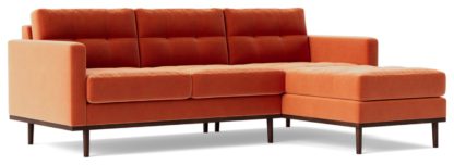 950f82f0ab01206f0452d339fd09bb93ef519865c8c5f8a64564f1a8a7601536.jpg An Image of Swoon Berlin Fabric Right Hand Corner Sofa - Indigo Blue