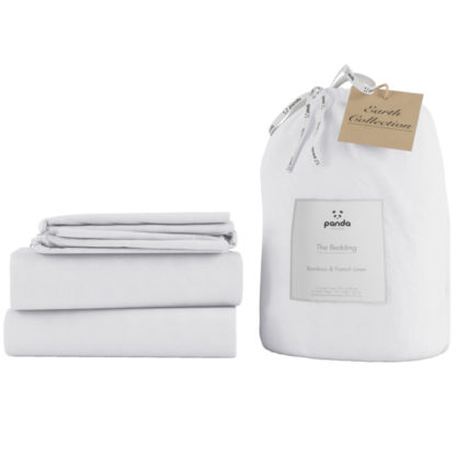 9dc09b985eaea04c7c959d413ba17713ab3f41ea282e6133b721d74ed3b80b2d-2.jpg An Image of Panda Linen Bedding Set - Coconut White - 5ft King Size