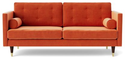 a9b11b78d72047610a8cfabea9978d03bff8062814c41f1c3817895e48f457db.jpg An Image of Swoon Porto Velvet 2 Seater Sofa - Taupe