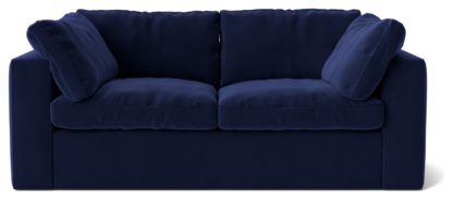 b48932fa0235eb73e77c103f7656db991d5432df0cf97188768354df1e0419bc.jpg An Image of Swoon Seattle Velvet 2 Seater Sofa - Silver Grey