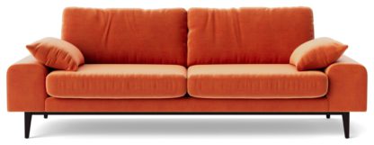 b4b70cc35e96fd66411f48c83abd8b3160365678d1c4812452329d2c0ac6fe86.jpg An Image of Swoon Tulum Velvet 3 Seater Sofa - Taupe