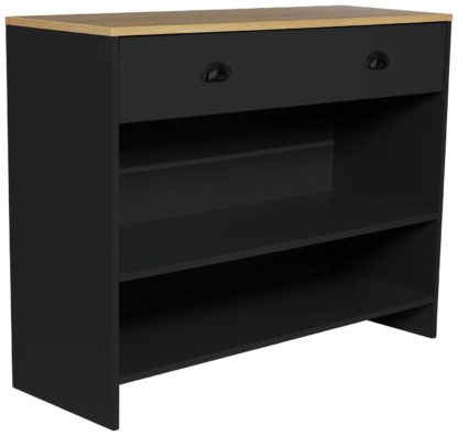 cf8471a04779904ac6ea0ada21e403105fee9bf8c6277cdfa2579495df6aa663.jpg An Image of Lloyd Pascal Linwood 1 Drawer Console Table - Grey & Oak