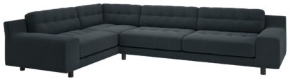 d341f16ebfacb7beae96ac2ca65378fd422b0001f86a7a45c33e960d6e86a28b.jpg An Image of Habitat Hendricks Right Corner Velvet Sofa - Charcoal