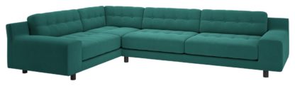 d70cdfad3e3a4338db8a154af82899aa6bf067196eef6ba4c7c4edc1341c841d.jpg An Image of Habitat Hendricks Right Corner Velvet Sofa - Teal