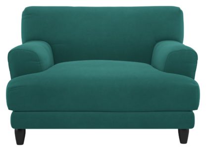 e87f52ea1d414fda132d2026d8e4538523e9dafafe89296fc96cf15bd0937837.jpg An Image of Habitat Askem Velvet Cuddle Chair - Teal