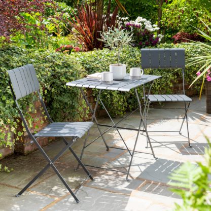 120b3775df466d366c264724aabaad9a1d7aa3199258d86bb4bfeb1b462d07ad.jpg An Image of Courtyard 2 Seater Bistro Set Anthracite