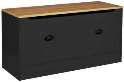 2946bb93914dcb2e0021de2f119827447f279feb0f014b224308b2b1fcca3cc9.jpg An Image of Lloyd Pascal Linwood 1 Door Storage Box - Cream & Oak
