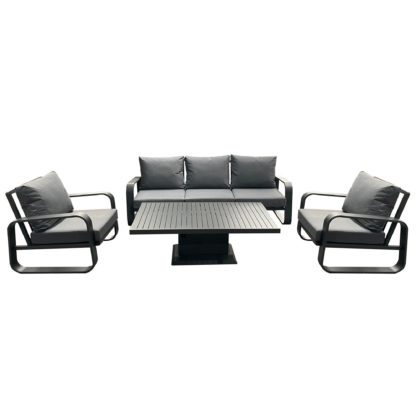 5b4081a6d51e18aecc57f3e8c1fa6e42ad2a6ba3a91163b41865620e4d5c45ef.jpg An Image of Babingley 5 Seater Lounge Set with Adjustable Table Anthracite