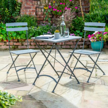 e9943f114b1c1645df0d99f46825743ecb1a8bcc452cdcb9564bf9f1f362b303.jpg An Image of Anada 2 Seated Bistro Set Anthracite