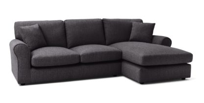 1486319cf28bff0b9f3b9803c7cf56b6c8681688c3544c64812df08f6fd41d44.jpg An Image of Habitat Lisbon Fabric Right Hand Corner Chaise Sofa-Charcoal