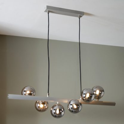 31fd3370bc174c4a5e547d904d29d7978670251145ecb0fbad5afdee94a6ead4.jpg An Image of Blair Metal Bar Pendant, Grey Grey