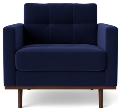 7308d5402240c574c8d9613289bc6896ca919497e26294067e600e060fec163d.jpg An Image of Swoon Berlin Velvet Armchair - Taupe