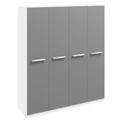 fa6bbac8b292f7f66503967ea288afc277d98d31e71acebb1f2cae173707a697.jpg An Image of Moritz 4 Door Wardrobe White