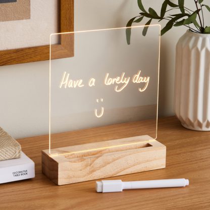 134f5354667b0878e1d3ebbcc26c599ba690eb16ec5e29fa8da1cebfb3a60e5b.jpg An Image of Write on Neon Table Lamp Clear