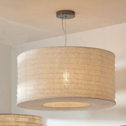 300fa637a9597a4e217dd6da5900e82ac9d44e385b606a035264ff28cf52a36e.jpg An Image of Patpong Jute Easy Fit Pendant, Natural Natural
