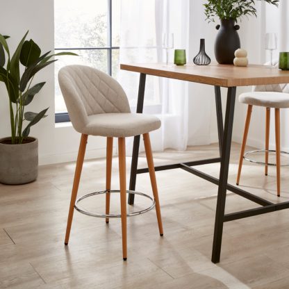 41068092bb63dcd1672e7f5c2b5172fafe91f89311bfc4c7e51f74a144df6ab5.jpg An Image of Astrid Fabric Bar Stool Natural