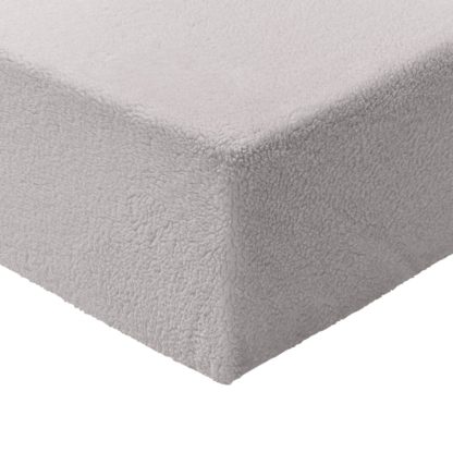 711a9c44e7462cc44968a78ce4f2a3b921ad563420297a4b92efae80495c2a71.jpg An Image of Argos Home Fleece Pale Pink Fitted Sheet - Kingsize