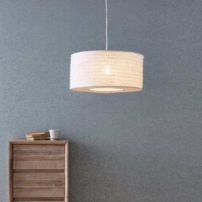 e84aa84839fe50fd6343cf5ded6290f8c176f784223229f4a6195860d896bd3e.jpg An Image of Patpong Jute Easy Fit Pendant, Natural Natural