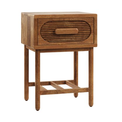 fe2899368cdbbc1de518a92fd62bff57740f6023661cd3d9c87d20178895a583.jpg An Image of Khari 1 Drawer Bedside Mango Wood Brown