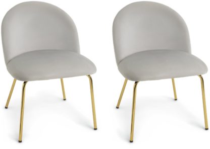 018f99354c53a1a0892e37a5e57743c0095e44ab1e21d08428092785449b3647.jpg An Image of Habitat Maddix Pair of Fabric Dining Chair - Grey