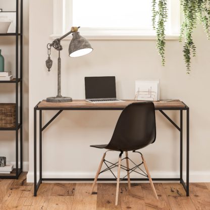 02690bc81fec9be8723259fc22dbfdb58d64d4fce6e58eabd16bdcc6d2fa96bf.jpg An Image of Queer Eye Quincy Writing Desk, Weathered Oak Oak (Brown)