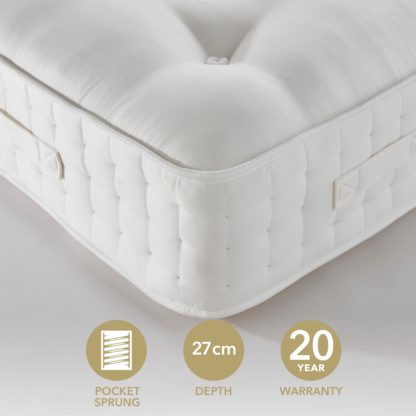 07e94f742b1b37e59d5d6204e177634980e8344282ba0a079ca3d9a070e4d4b5.jpg An Image of Dorma Dreamy Comfort Mattress White