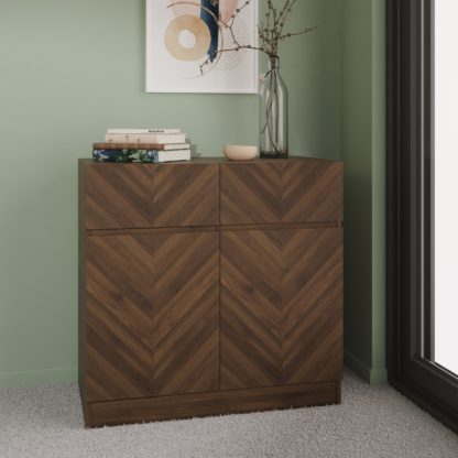 0b4b1c5c7bf9e713cef6dd8a632a43185b40966f2239457aab3e8d6b7a3656b2.jpg An Image of Taranto Compact Sideboard Oak