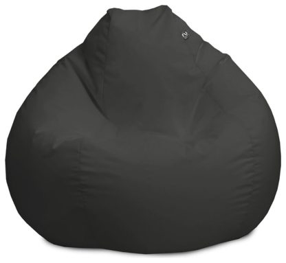 4933286c7c5a6ce915c1217dae0c3182ba668815163219f7c38df1487ef419b6.jpg An Image of rucomfy Indoor Outdoor Bean Bag - Dark Grey