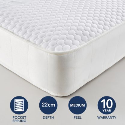 497b898447acb458d8e2cd208e0dd6adc09fc57d8750340841af48d33e6aea0a.jpg An Image of Fogarty Cool Touch 1000 Pocket Sprung Mattress White