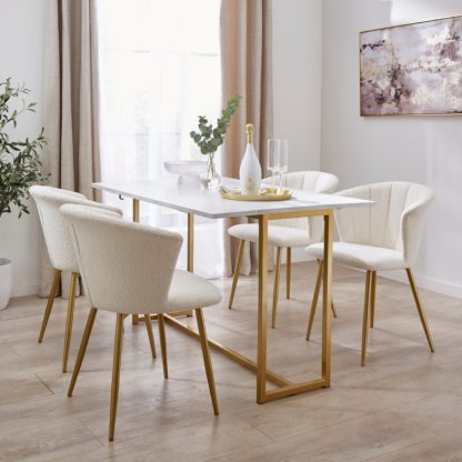 55c1da0a60e5f88a071a59bfa02e8bb210b3e700244988befb465722cdad3ded.jpg An Image of Kendall Console Dining Table, 40cm to 120cm White White