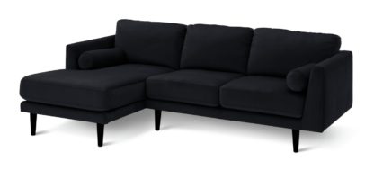7633c233824ccc8ac317847cb25b08307968de845c013fcd9e76900155828c83.jpg An Image of Habitat Jacob Fabric Left Hand Corner Sofa - Black