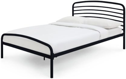 013c701efa13fe1d750631dc109315776322ffef0e562deded5b5d98a8a566af.jpg An Image of Habitat Jubilee Double Metal Bed Frame - Black