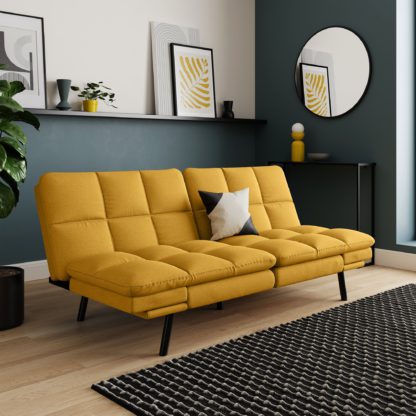 3577a46c0d7c86de9f4c777bcda632b808e8a82d4f68de84e555f6ff86ac4f9f.jpg An Image of Luis Flatweave Clic Clac Sofa Bed Green