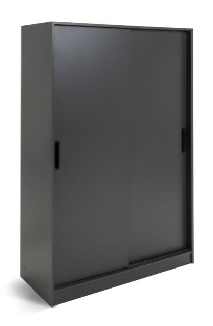 d6972c1dbae0614cdcaf2960d6e5886b00df070f6e744c3c10ac5ec2429a4b99.jpg An Image of Habitat Nova 2 Door Sliding Wardrobe - Anthracite