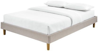 da47d7b5738b79f60fa6ae5cf9e5c608b359faea931981b421f3844f128c70d6.jpg An Image of Argos Home Arthur Platform Double Bed Frame - Natural