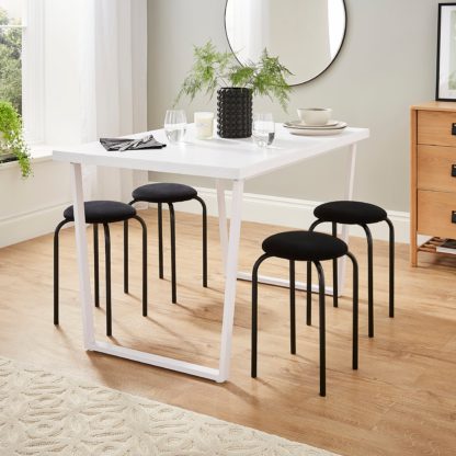 e242d2663ab580e22979e61130cc033701f08161e273b51f5788ddac908b472a.jpg An Image of Verity Stacking Stool, Steel Black