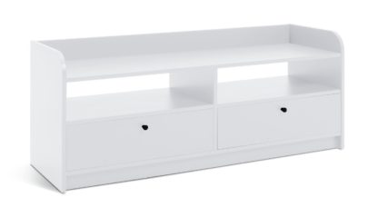f770b9e1d23c212766d75b971a932c2d9a3abb1ecad0c9be70d396b348752584.jpg An Image of Habitat Arran 2 Drawer TV Unit - White