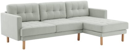12e5a03de77f8c58e19c40b3d7443127cfc703a4af208318315088e9f41bbc72.jpg An Image of Habitat Newell Fabric Right Hand Corner Sofa - Light Grey